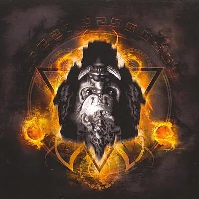 Official album cover art for the release Theogonia by Rotting Christ