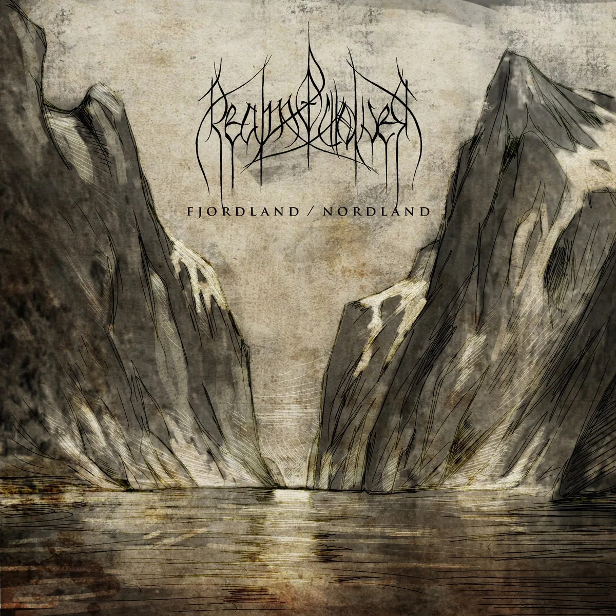 Official album cover art for the release Fjordland / Nordland by Realm of Wolves
