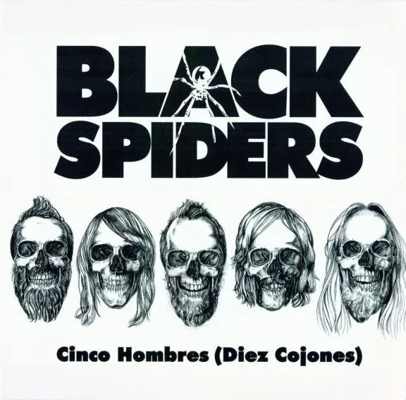 Official album cover art for the release Cinco Hombres (Diez Cojones) by Black Spiders