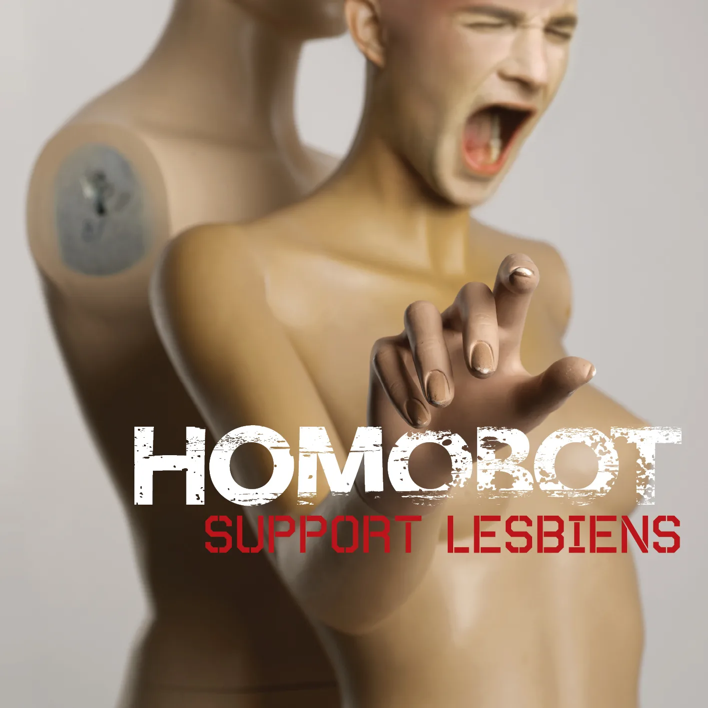 Official album cover art for the release Homobot by Support Lesbiens