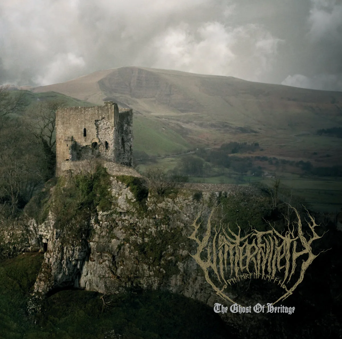 Official album cover art for the release The Ghost of Heritage by Winterfylleth