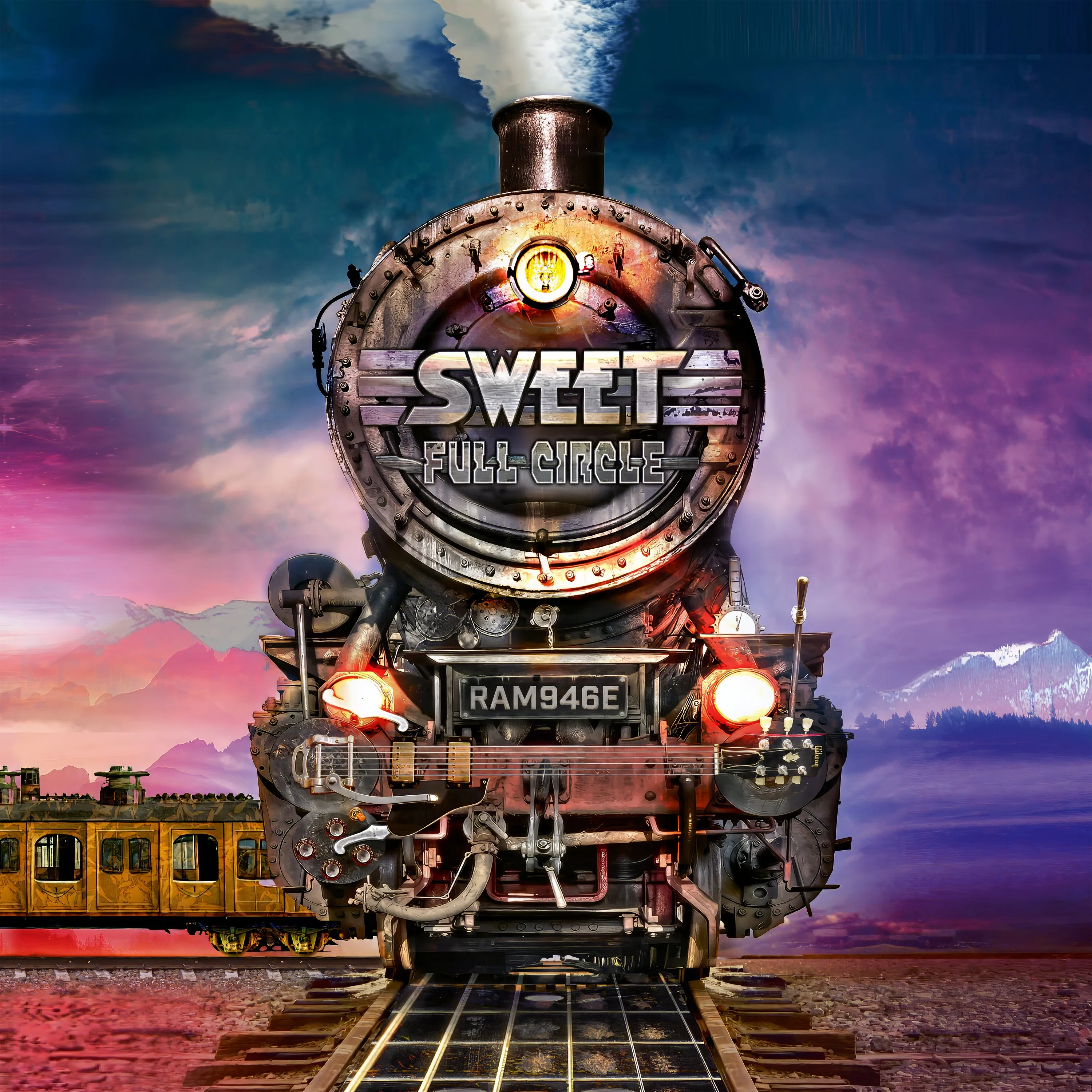 Official album cover art for the release Full Circle by Andy Scott’s Sweet