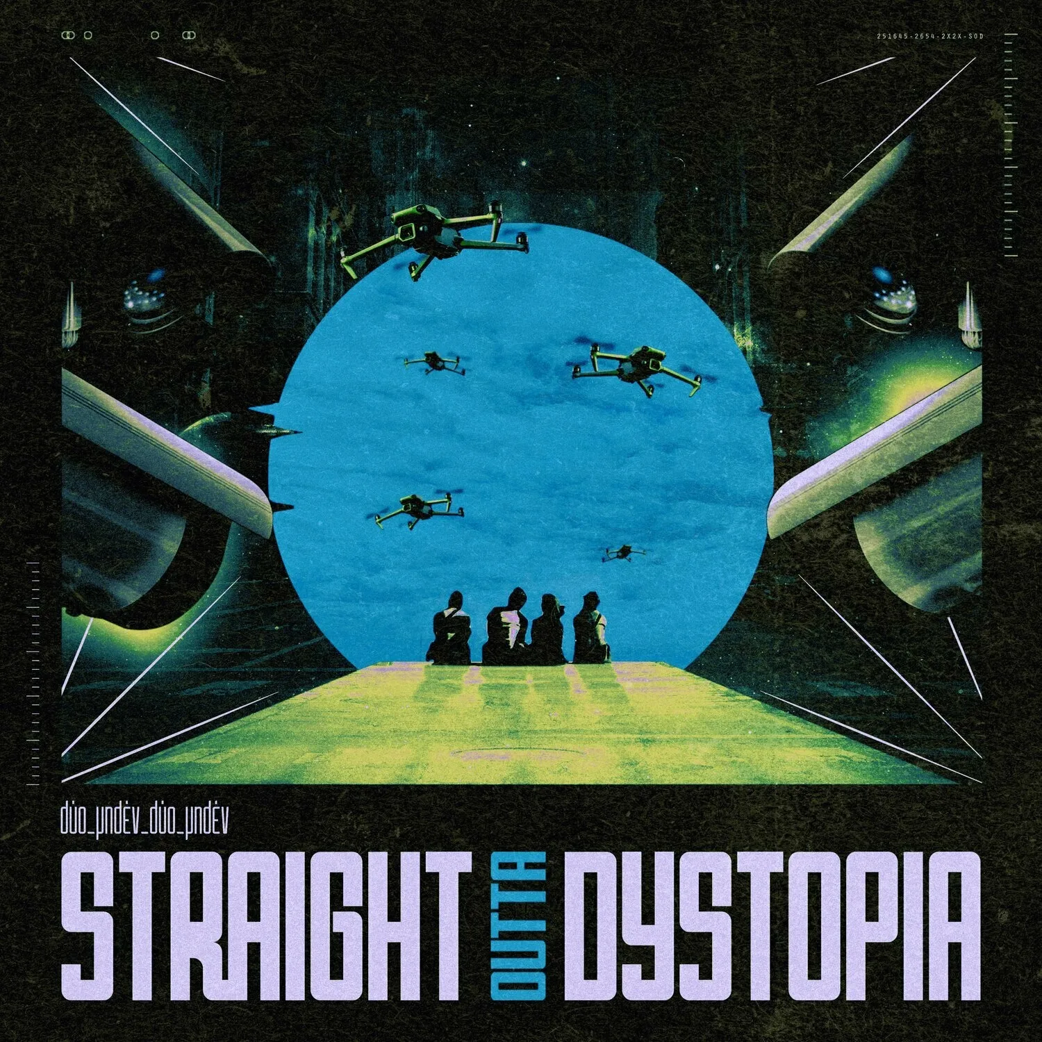 Official album cover art for the release Straight Outta Dystopia by δύο_μηδέν_δύο_μηδέν