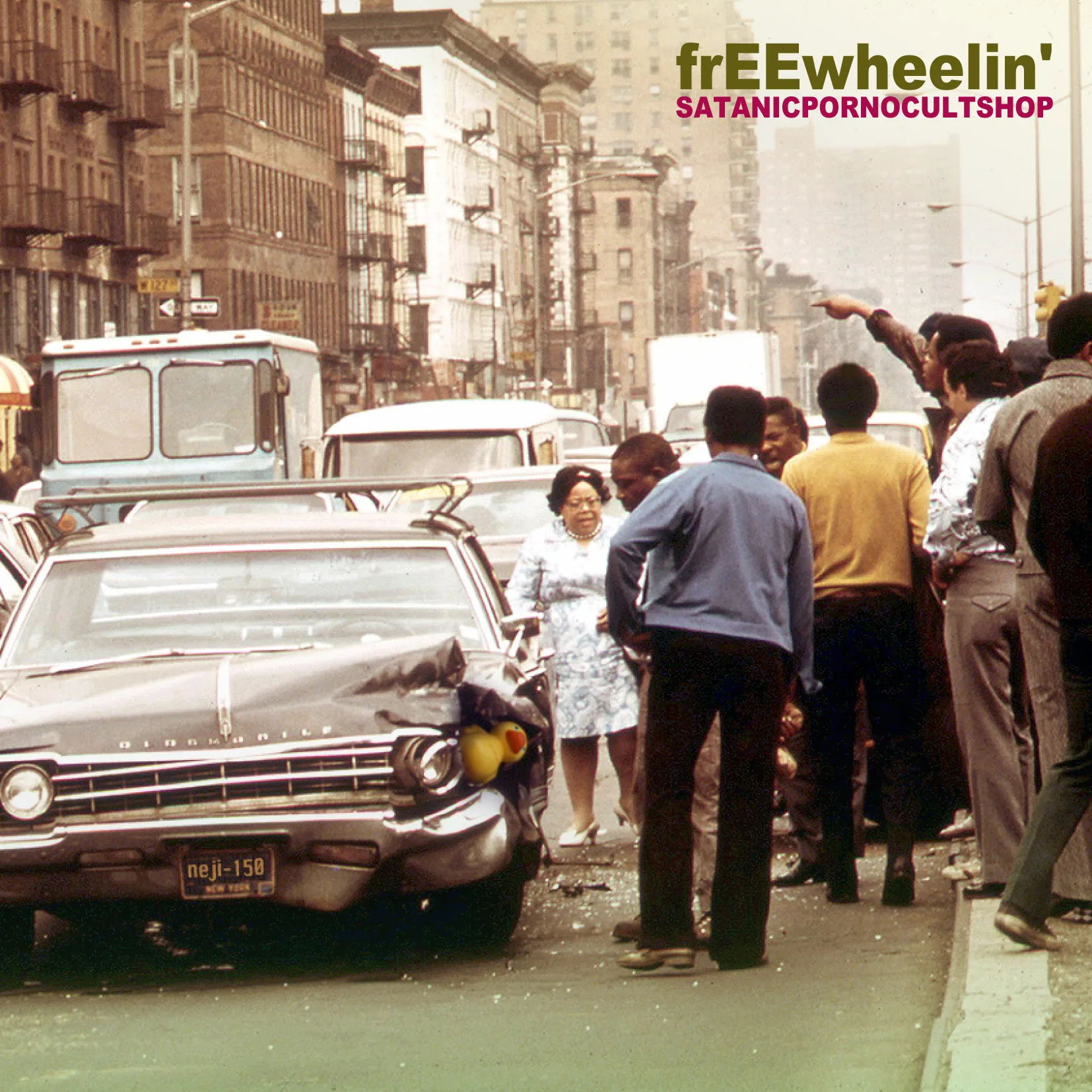Official album cover art for the release frEEwheelin' by Satanicpornocultshop