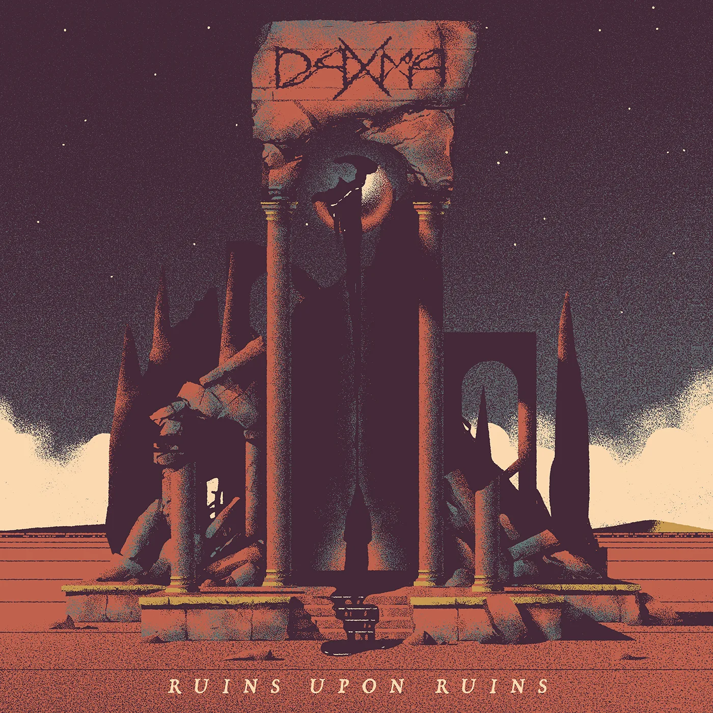 Official album cover art for the release Ruins Upon Ruins by Daxma