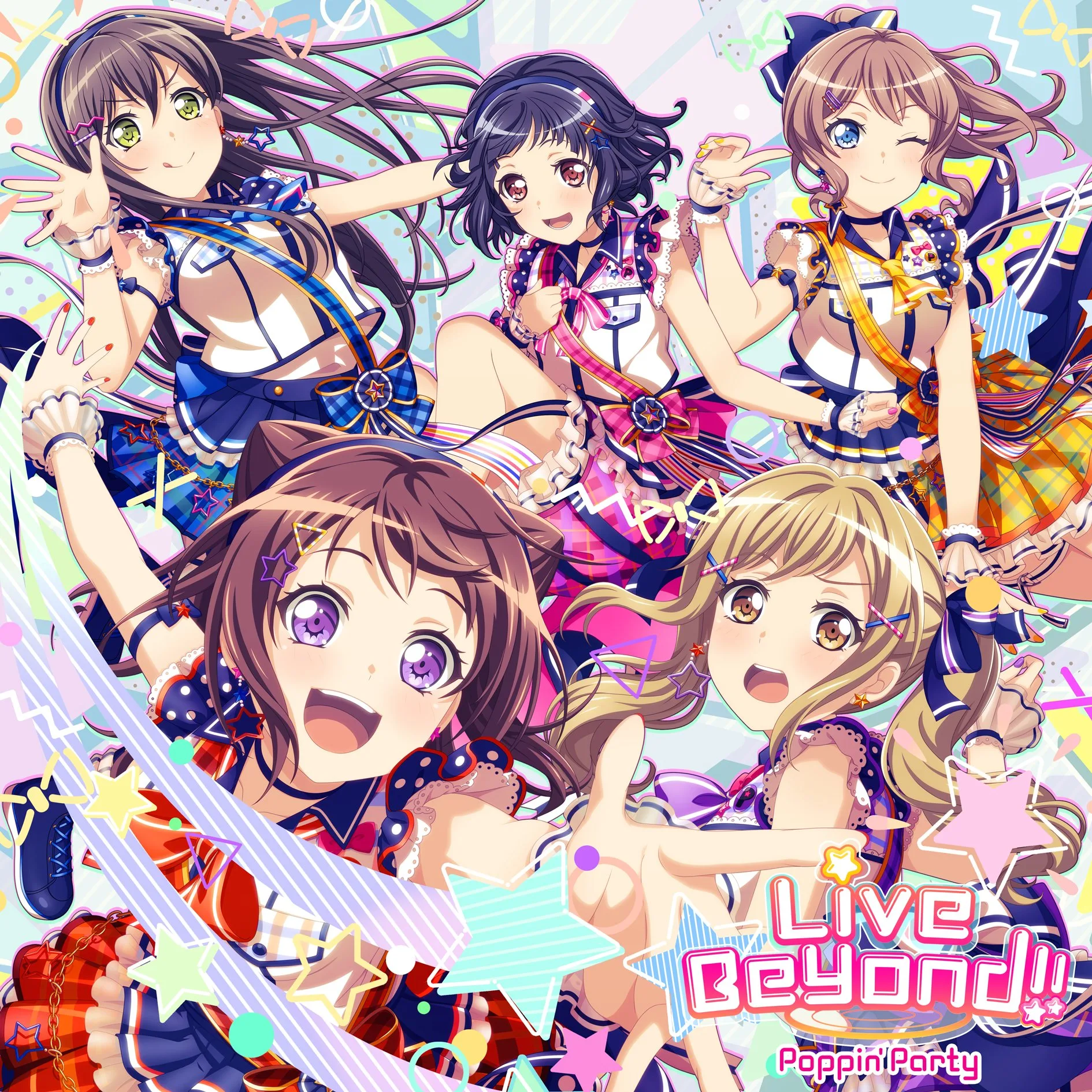 Official album cover art for the release Live Beyond!! by Poppin'Party