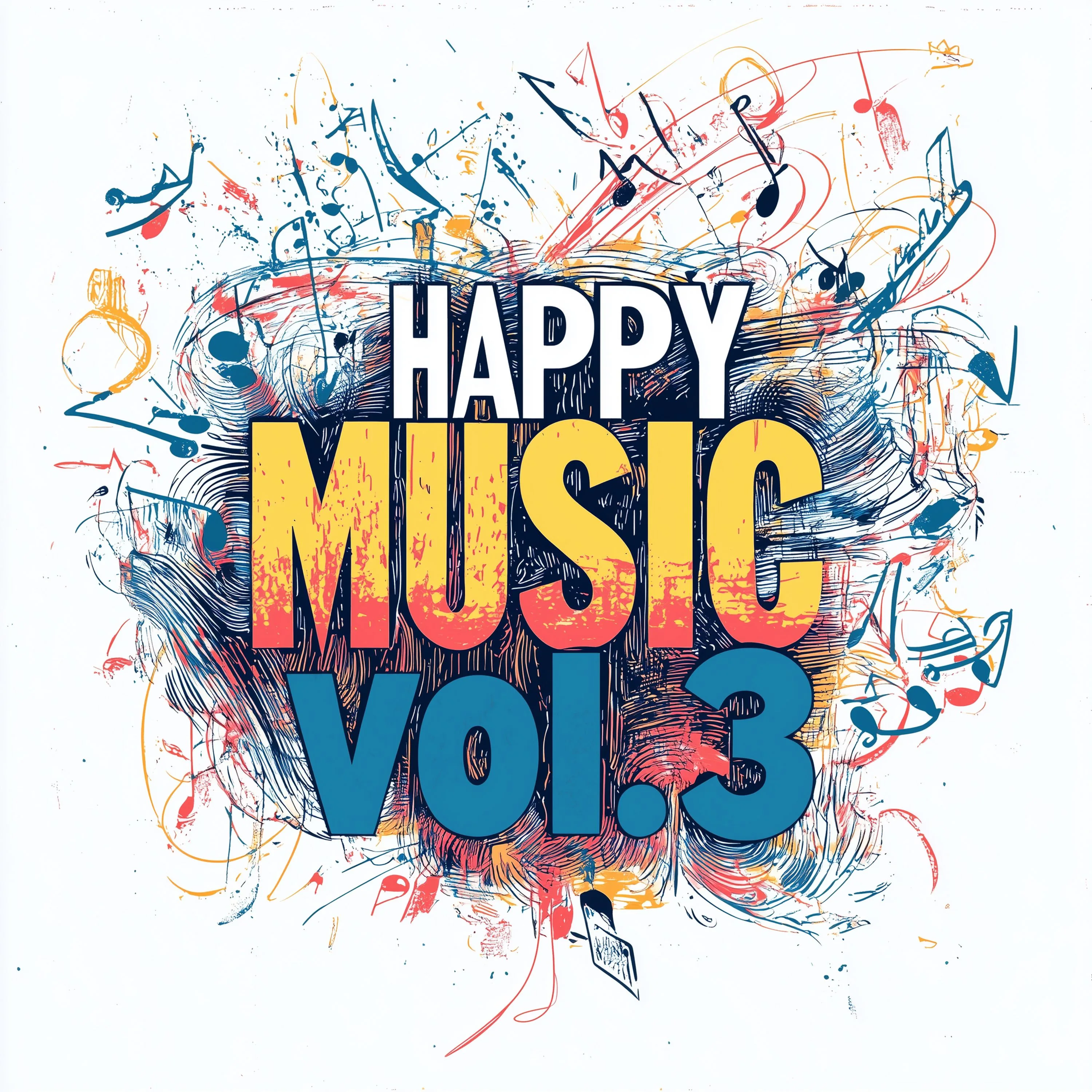 Official album cover artwork for Happy Music vol.3 by Alec Koff
