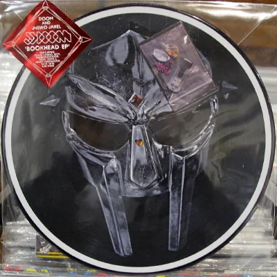 Official album cover art for the release Bookhead EP by JJ DOOM