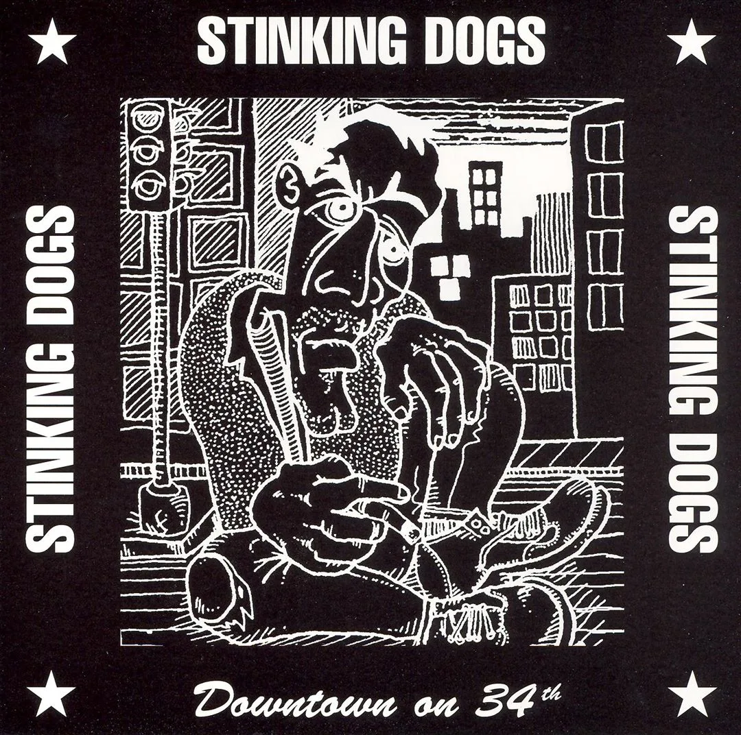 Official album cover art for the release Downtown on 34th by Stinking Dogs