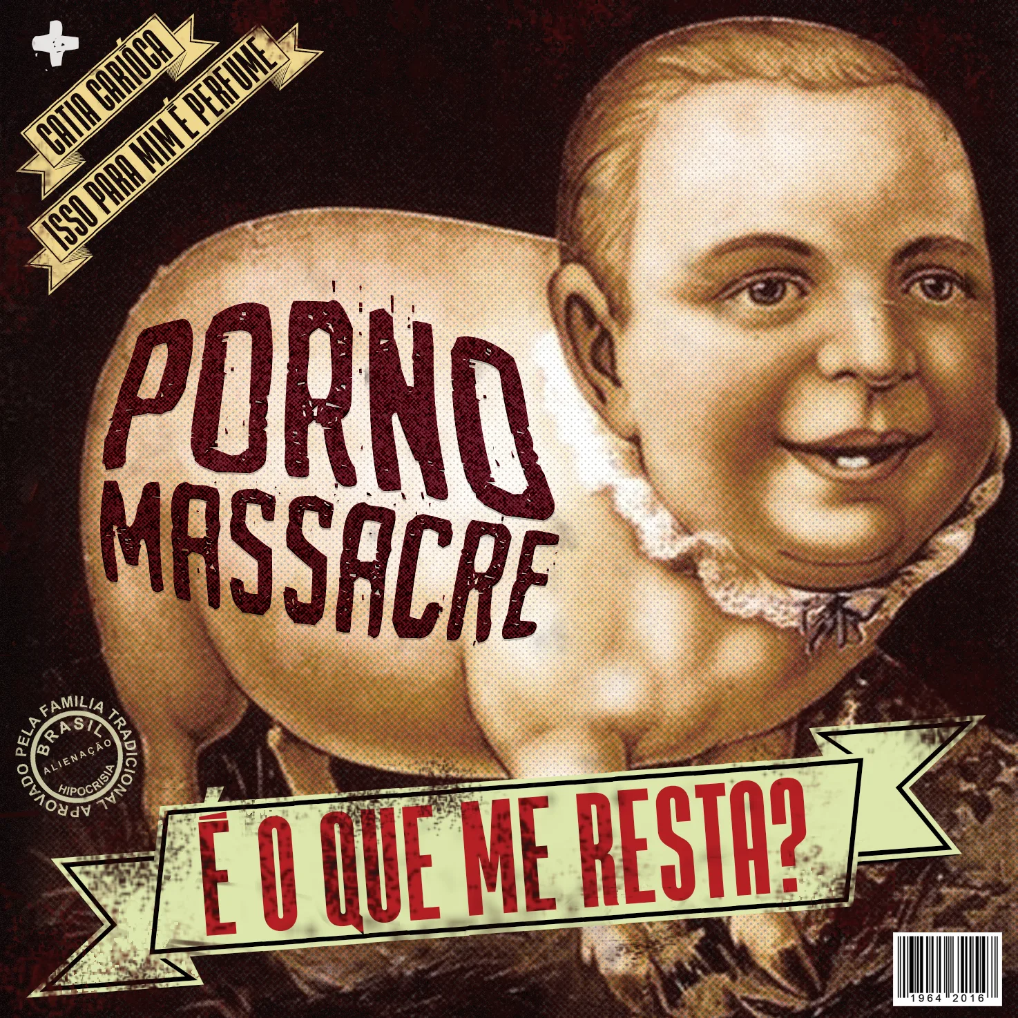 Official album cover art for the release É o que me resta? by Porno Massacre