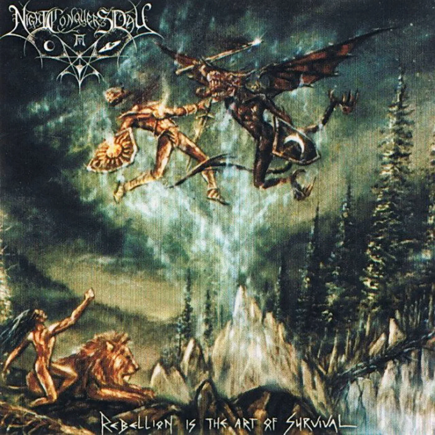 Official album cover art for the release Rebellion Is the Art of Survival by Night Conquers Day