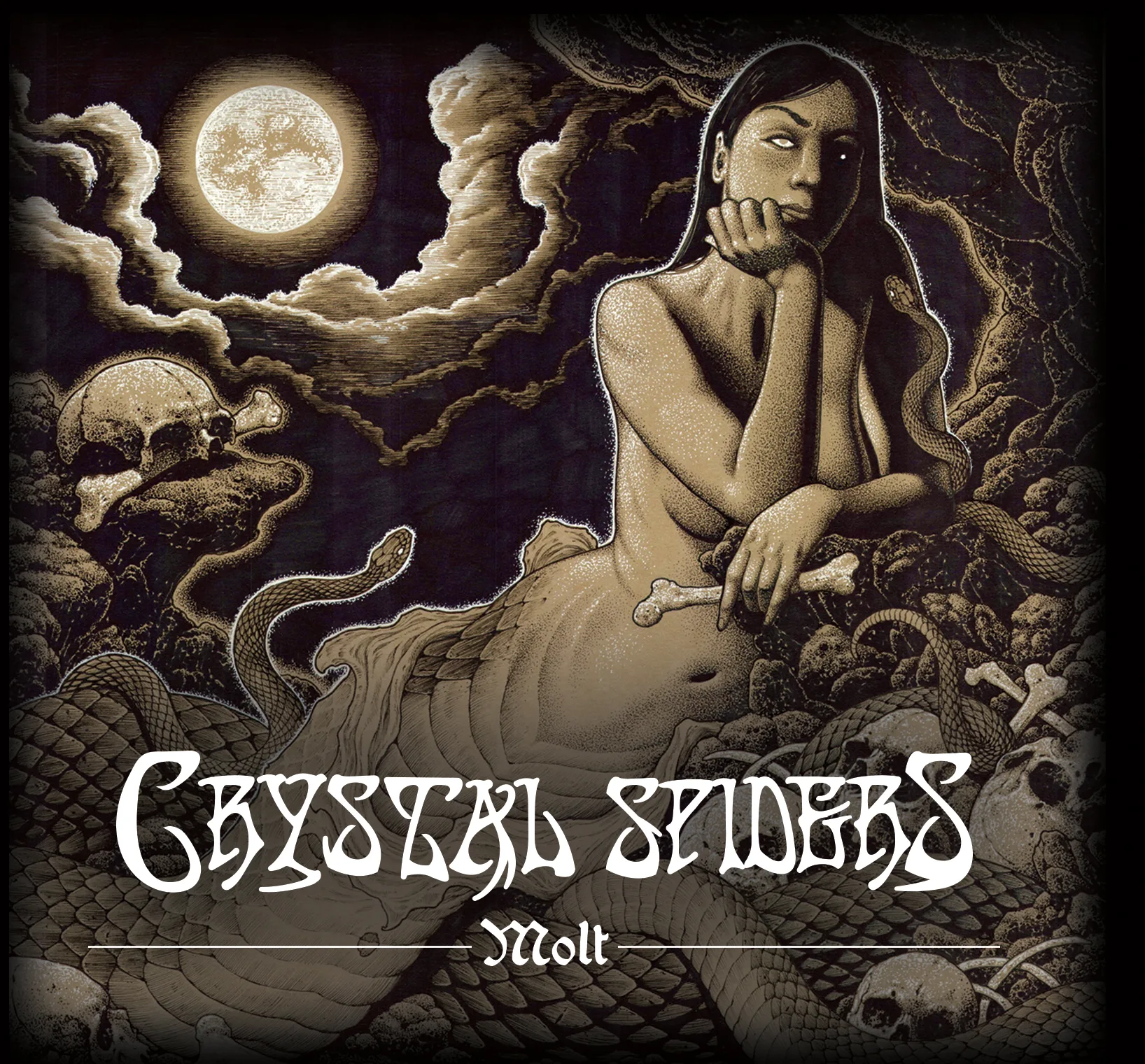 Official album cover art for the release Molt by Crystal Spiders