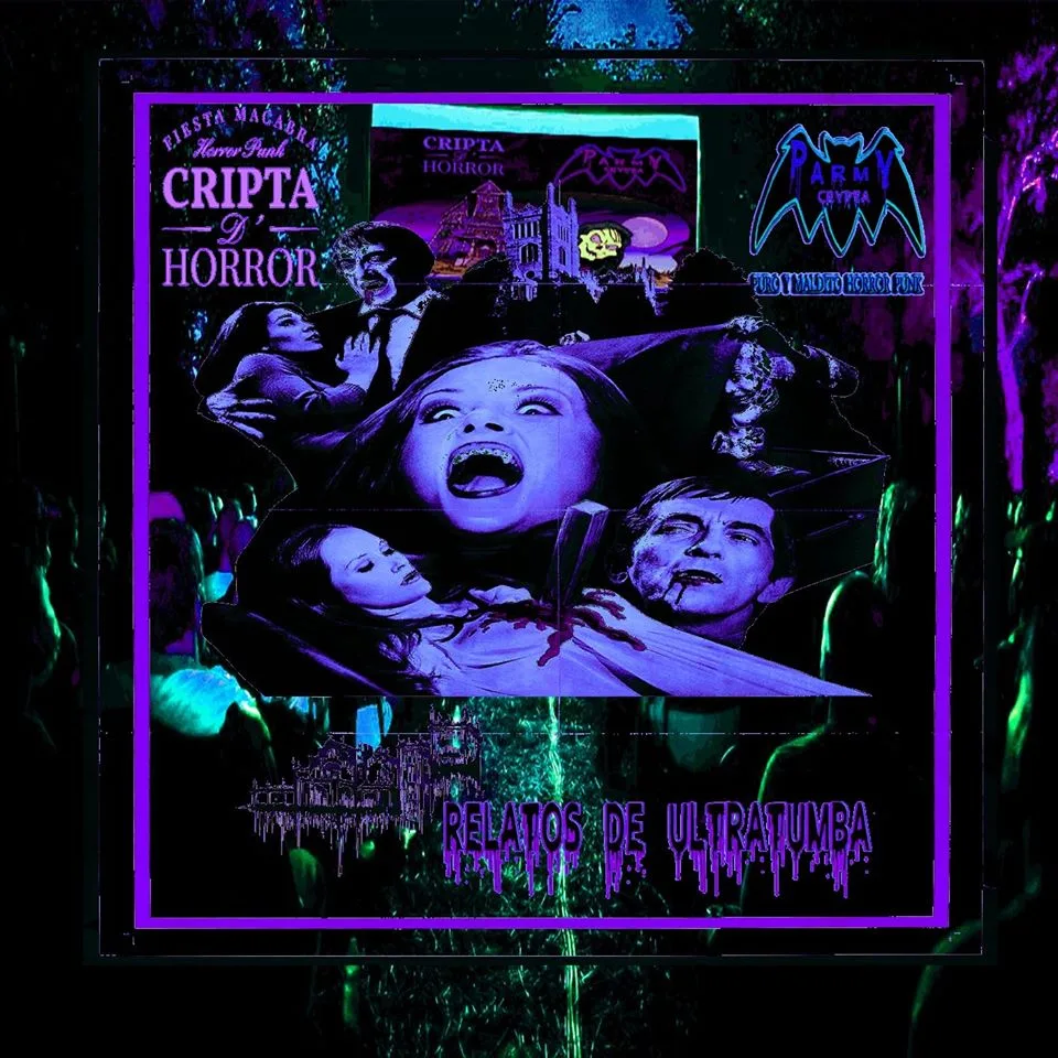 Official album cover art for the release Relatos de ultratumba by Cripta de Horror