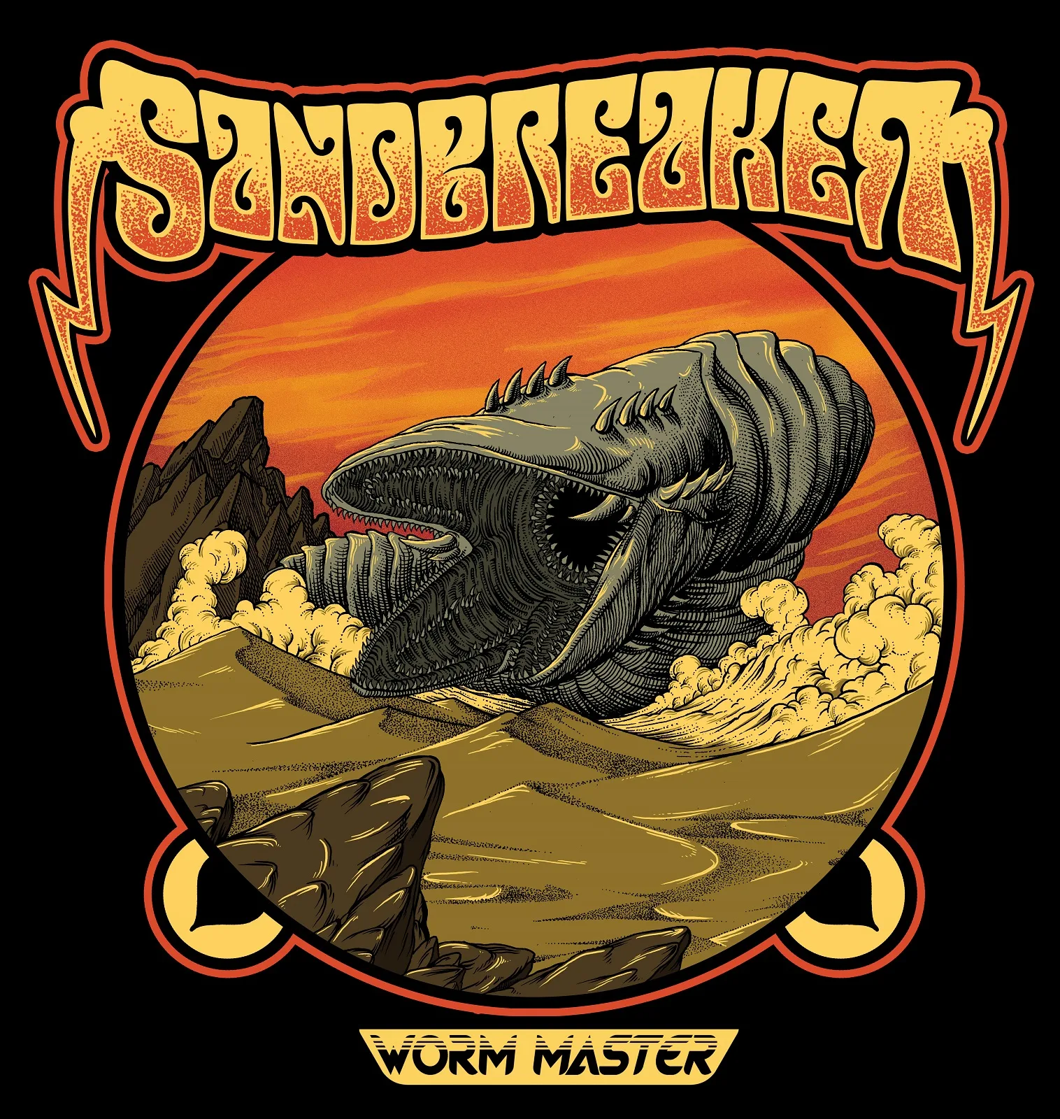 Official album cover art for the release Worm Master by Sandbreaker