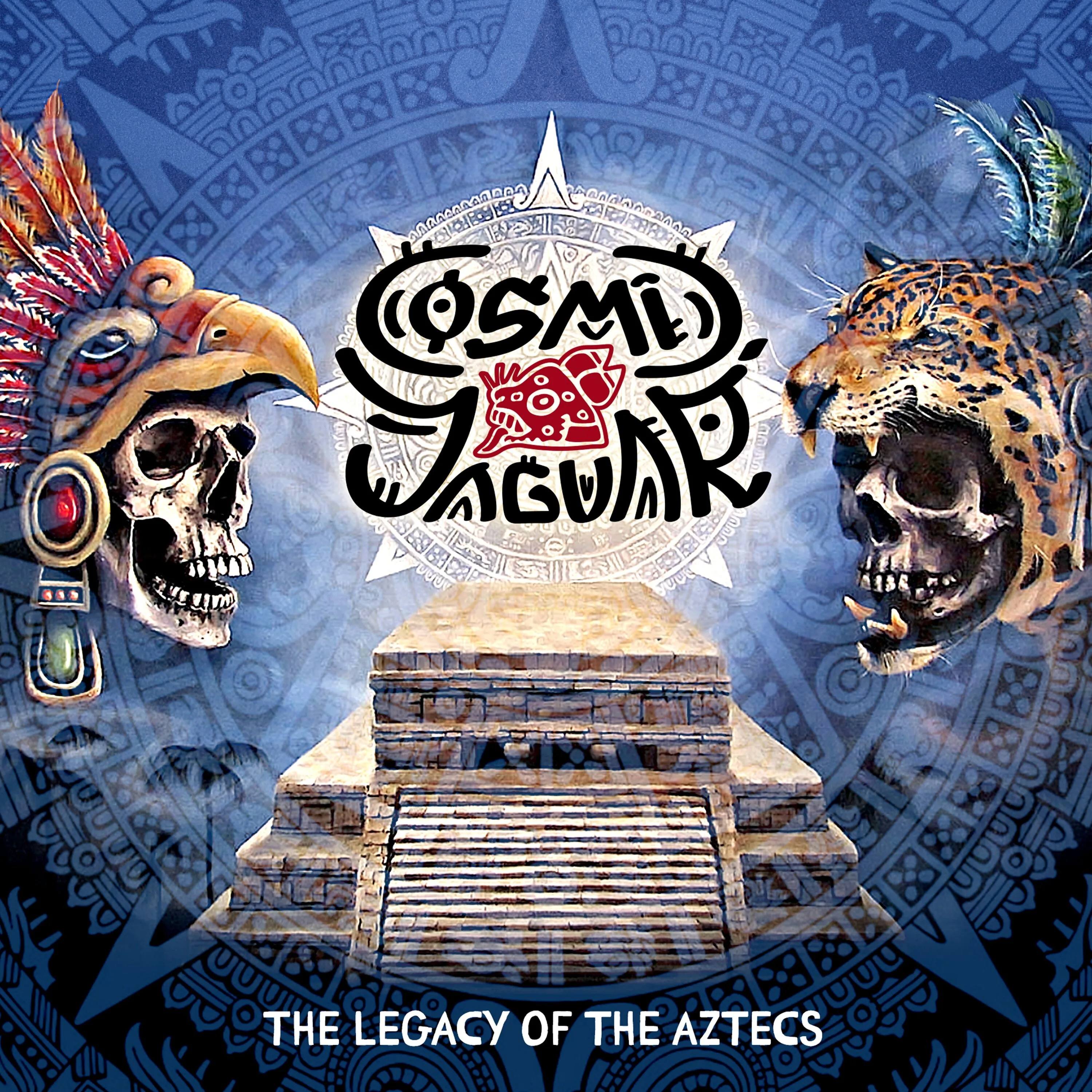 Official album cover art for the release The Legacy of the Aztecs by Cosmic Jaguar
