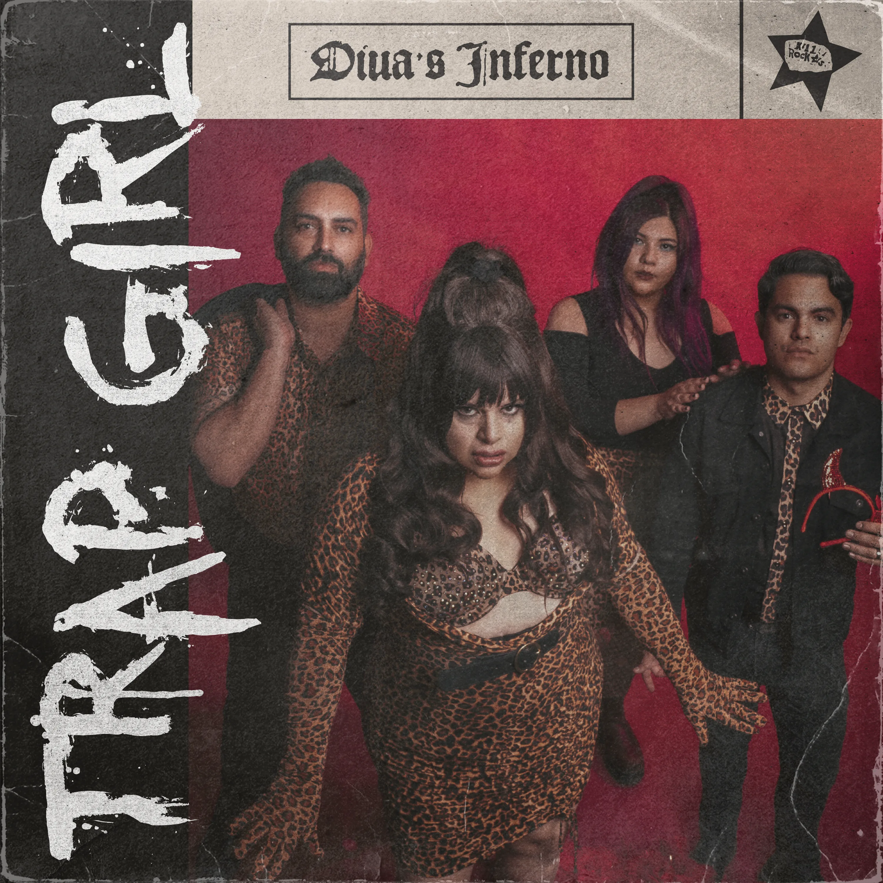 Official album cover art for the release Diva’s Inferno by Trap Girl