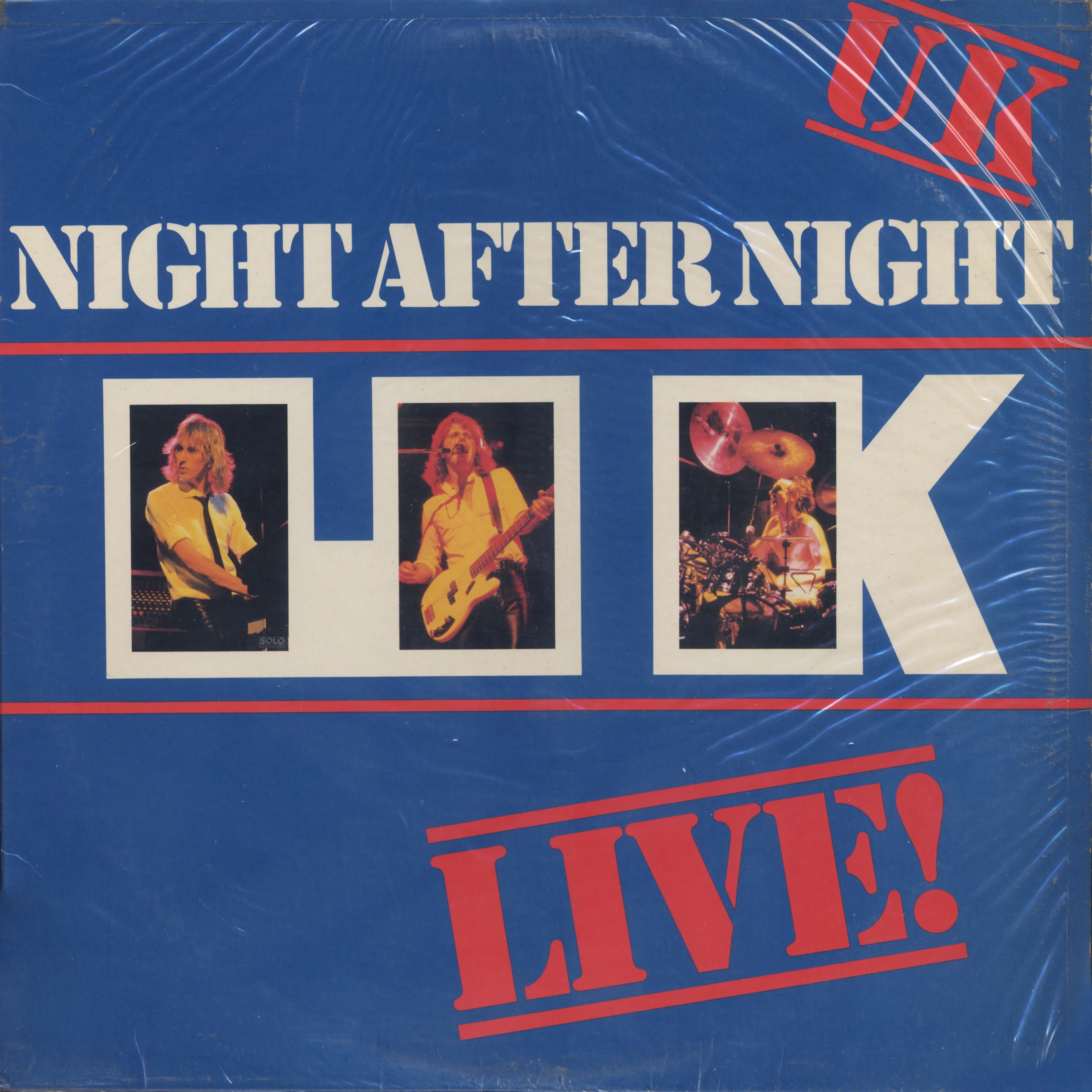 Official album cover art for the release Night After Night by U.K.