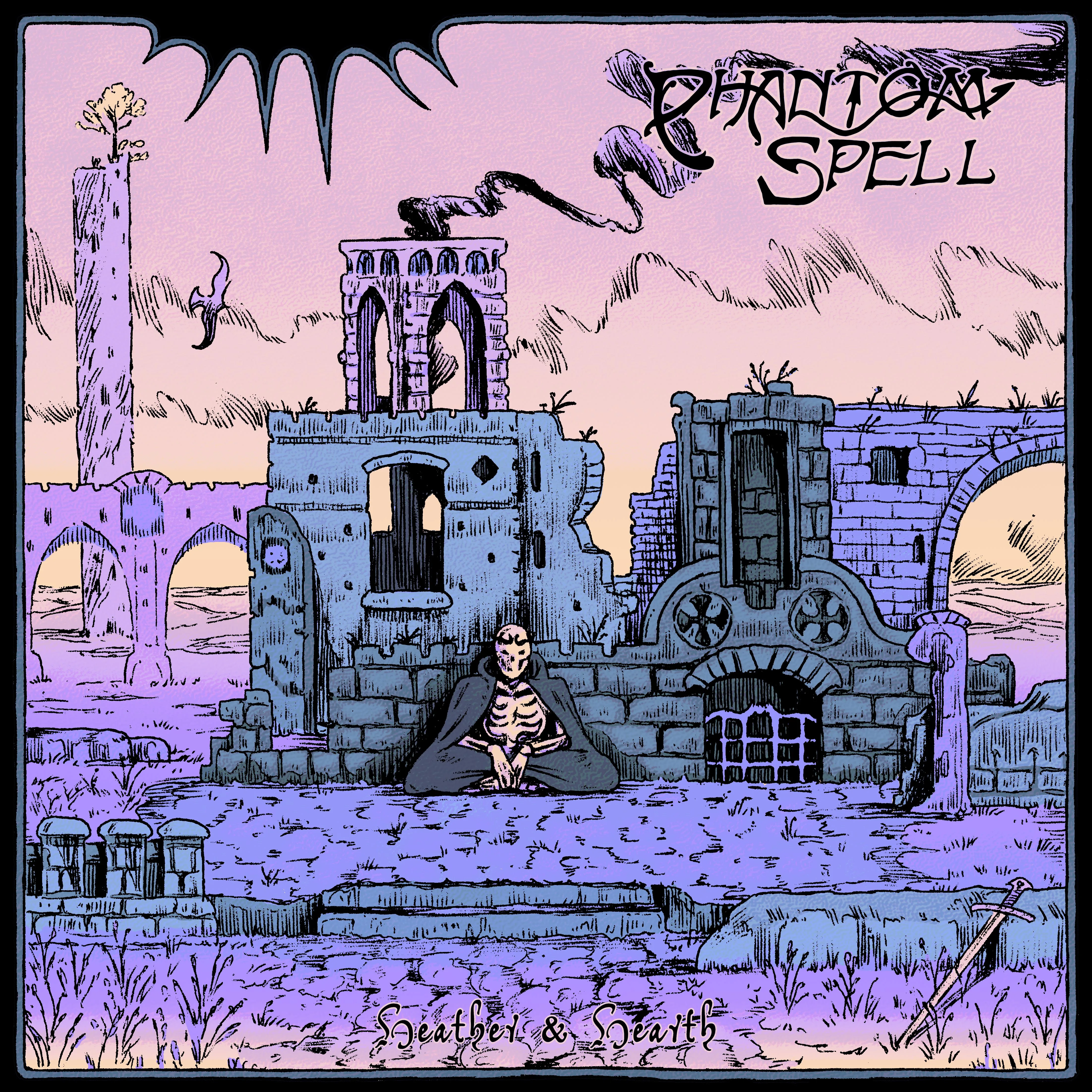 Official album cover art for the release Heather & Hearth by Phantom Spell