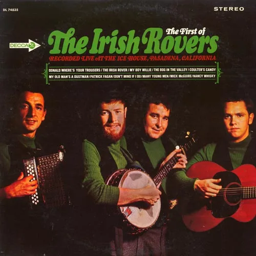 Official album cover art for the release The First of the Irish Rovers by The Irish Rovers