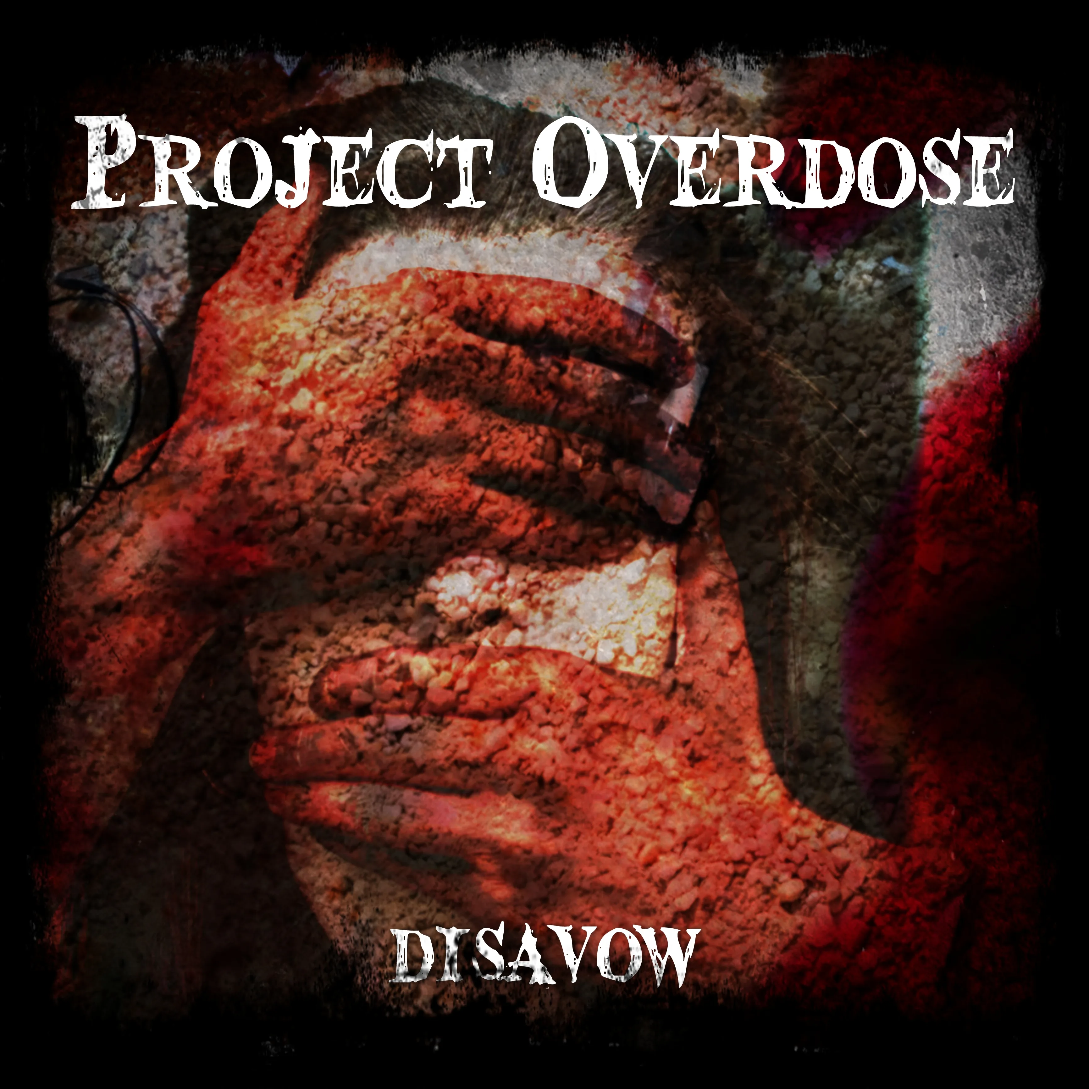 Official album cover art for the release Disavow by Project Overdose