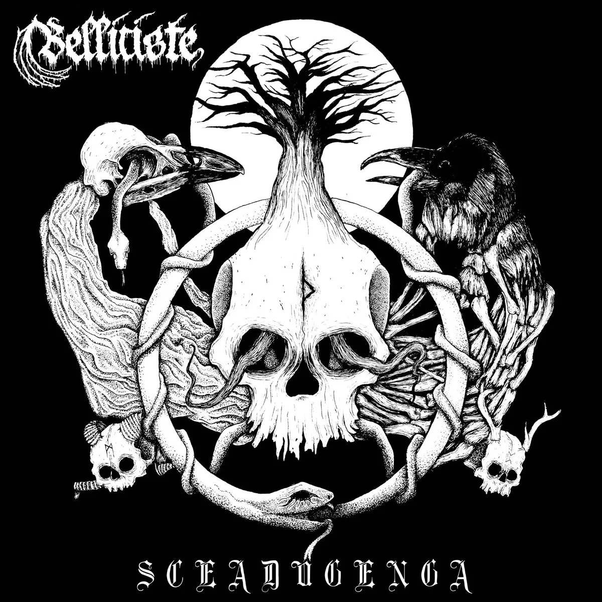 Official album cover art for the release Sceadugenga by Belliciste