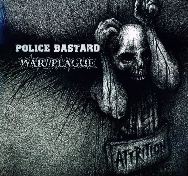 Official album cover art for the release Attrition by War//Plague