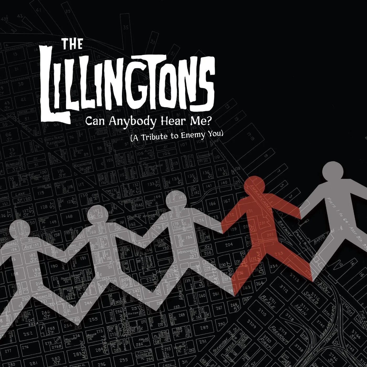 Official album cover art for the release Can Anybody Hear Me? (A Tribute to Enemy You) by The Lillingtons