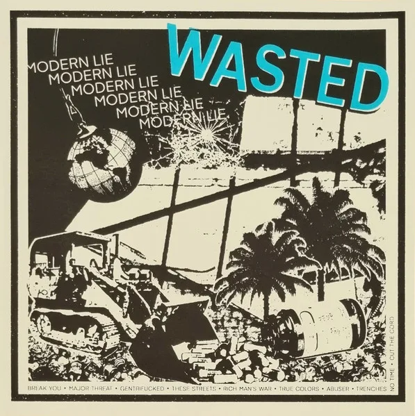 Official album cover art for the release Modern Lie by Wasted