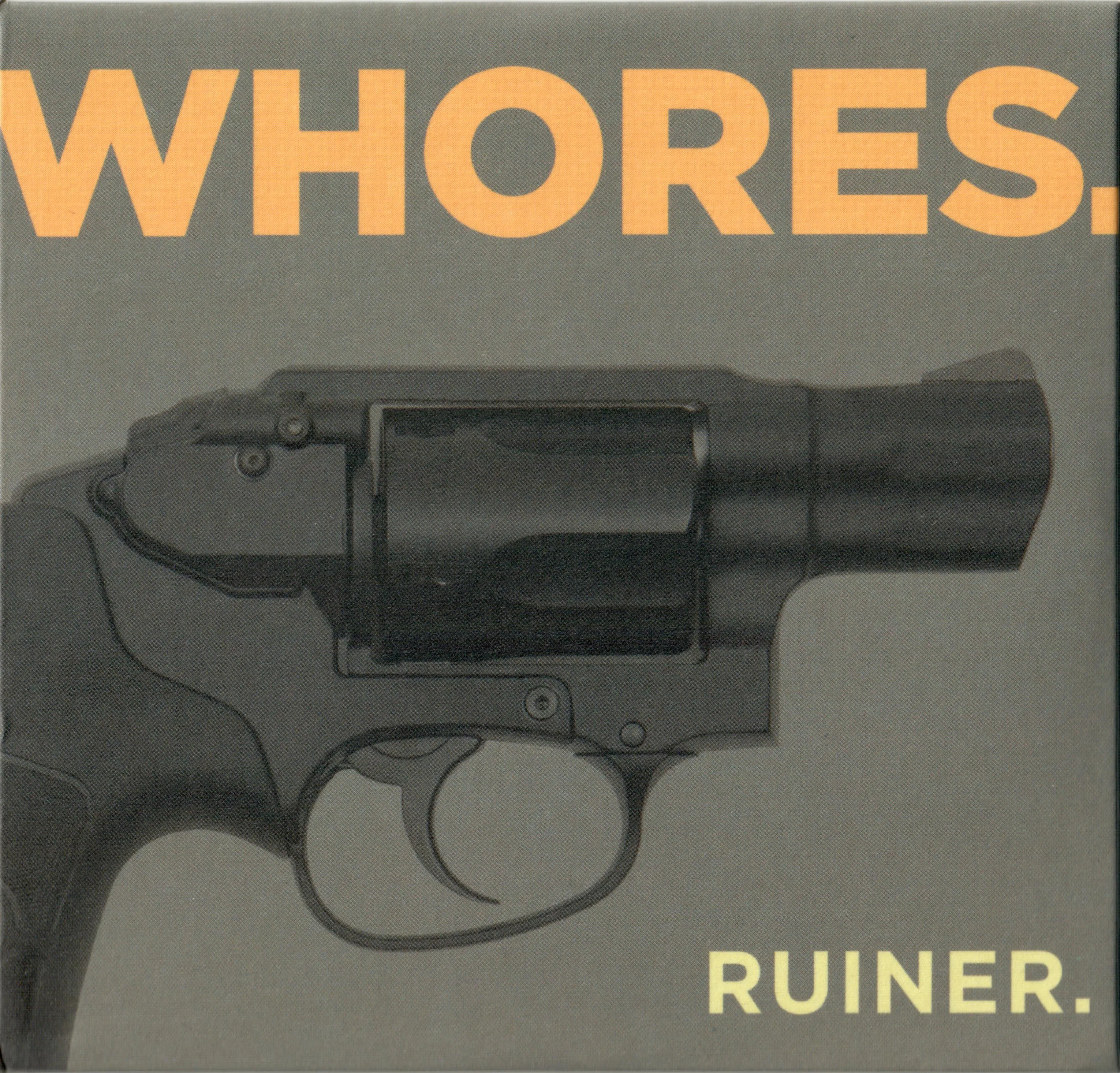 Official album cover art for the release Ruiner. / Clean. by Whores.
