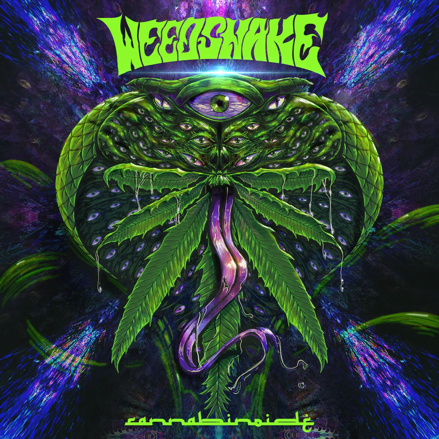 Official album cover art for the release Cannabinoide by Weedsnake