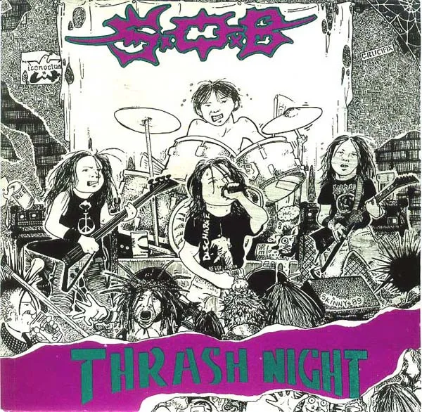 Official album cover art for the release Thrash Night by S.O.B.