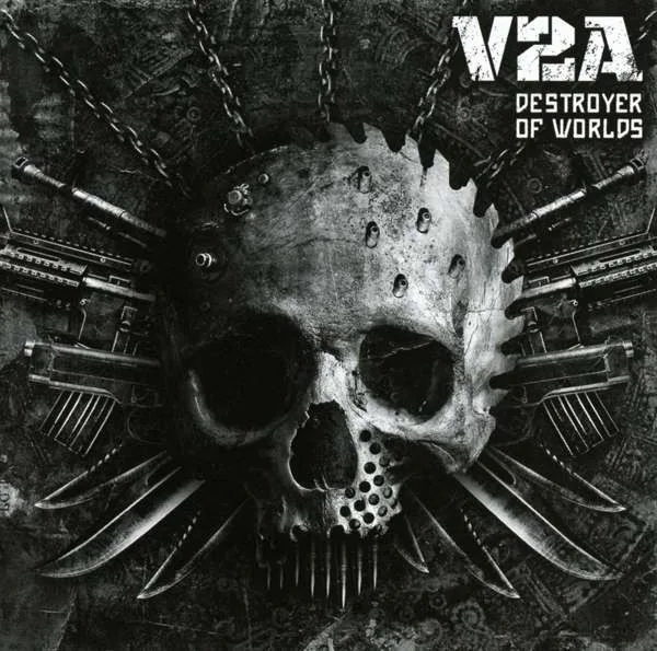 Official album cover art for the release Destroyer of Worlds by V2A