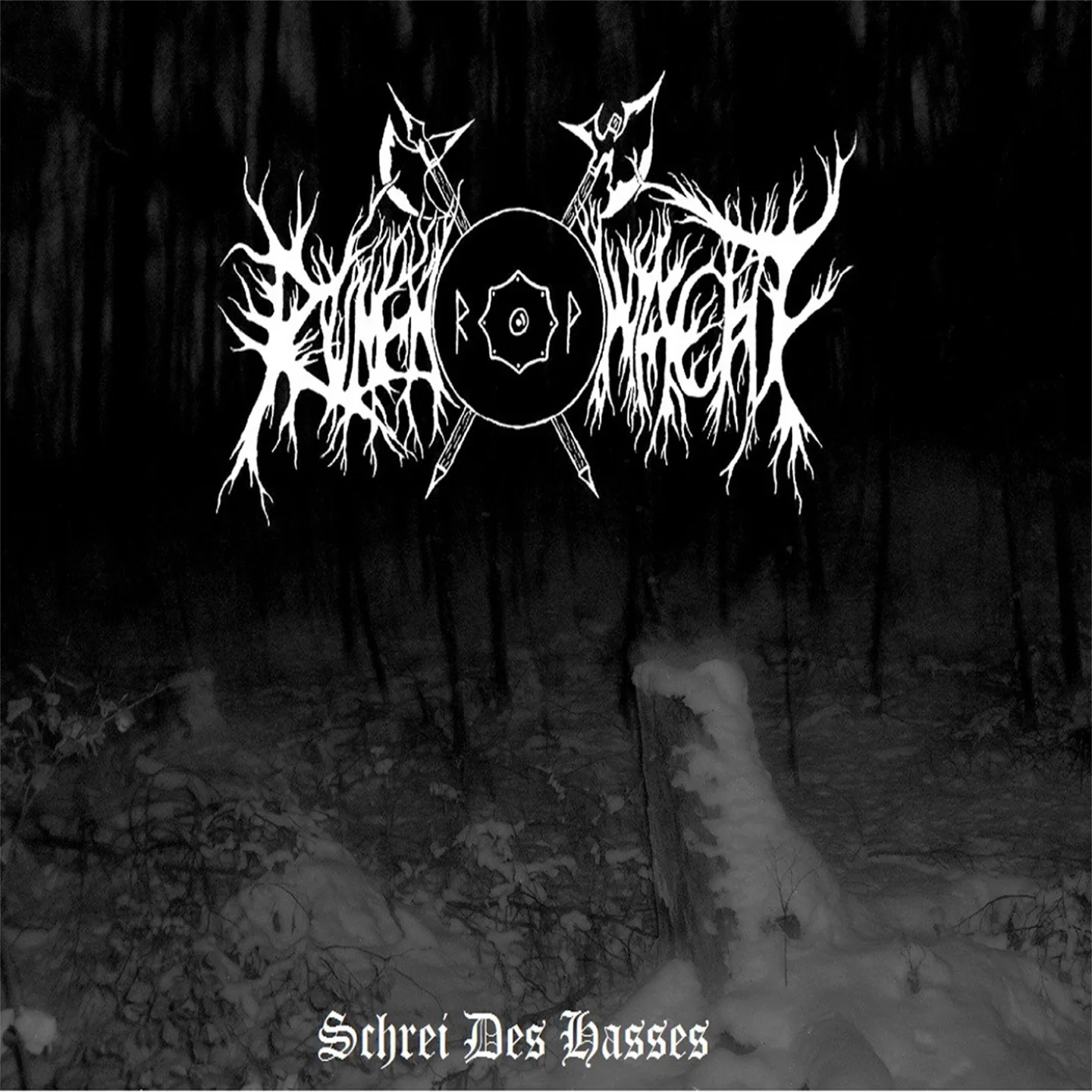Official album cover artwork for Schrei des Hasses by Runenwacht