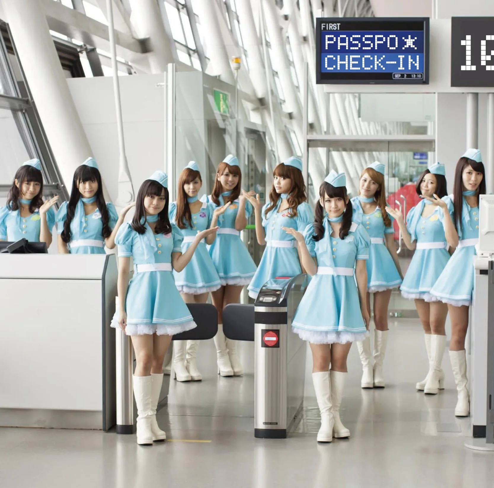 Official album cover art for the release CHECK-IN by PASSPO☆