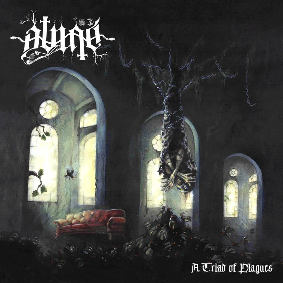 Official album cover art for the release A Triad of Plagues by Binah