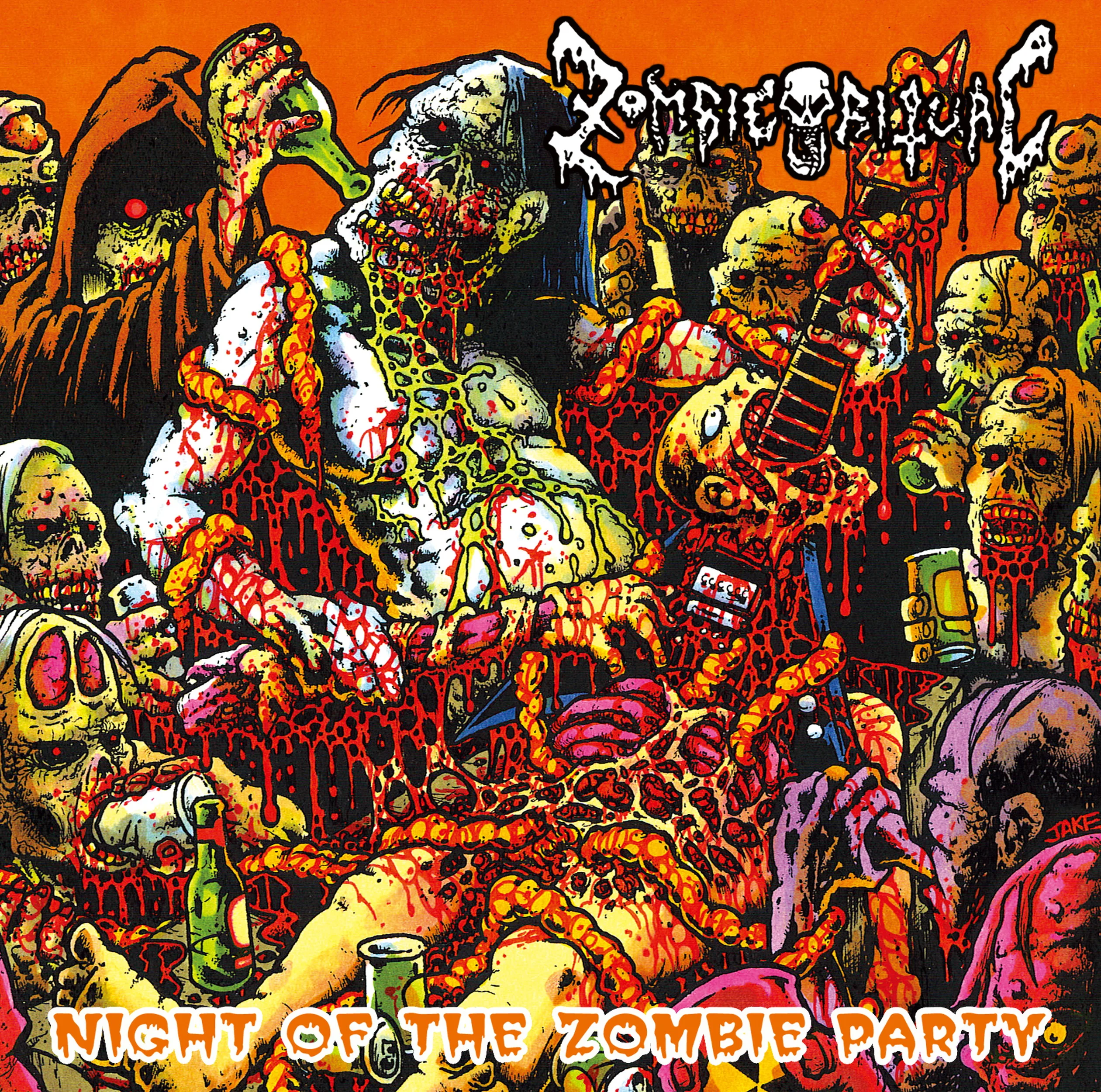 Official album cover art for the release Night of the Zombie Party by Zombie Ritual