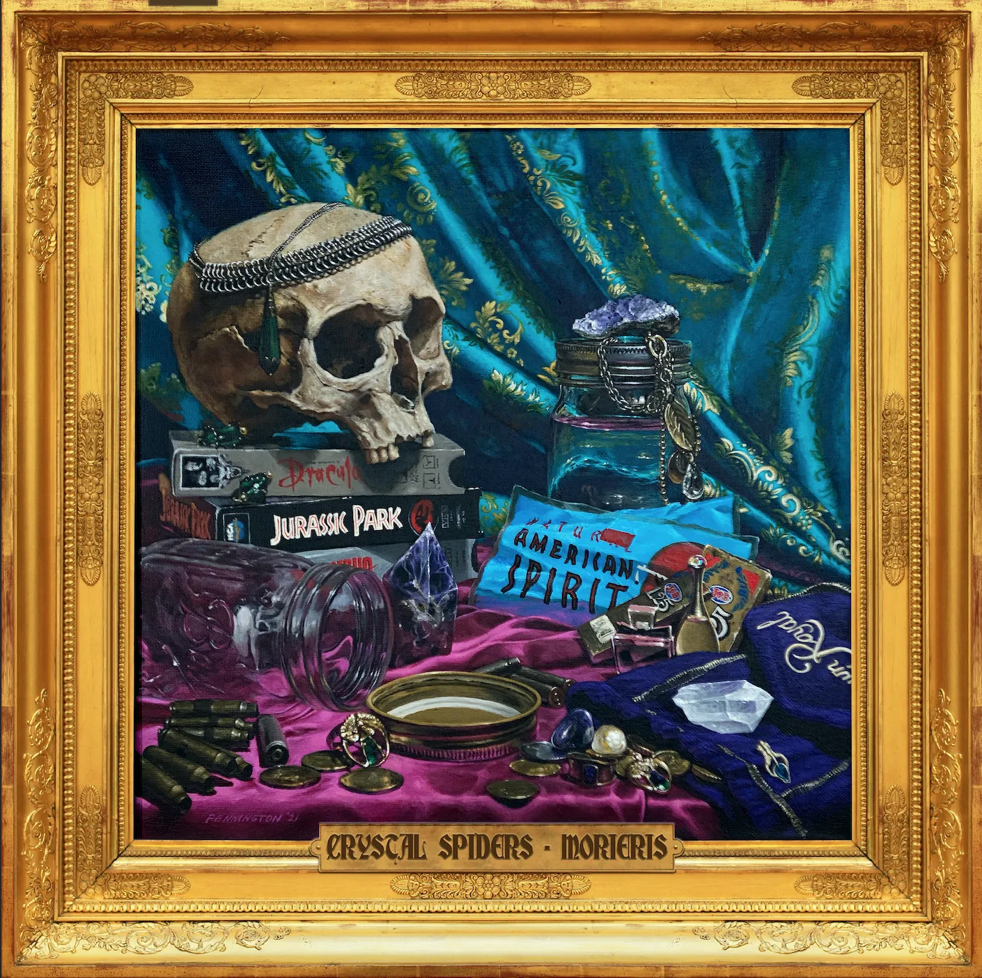 Official album cover art for the release Morieris by Crystal Spiders
