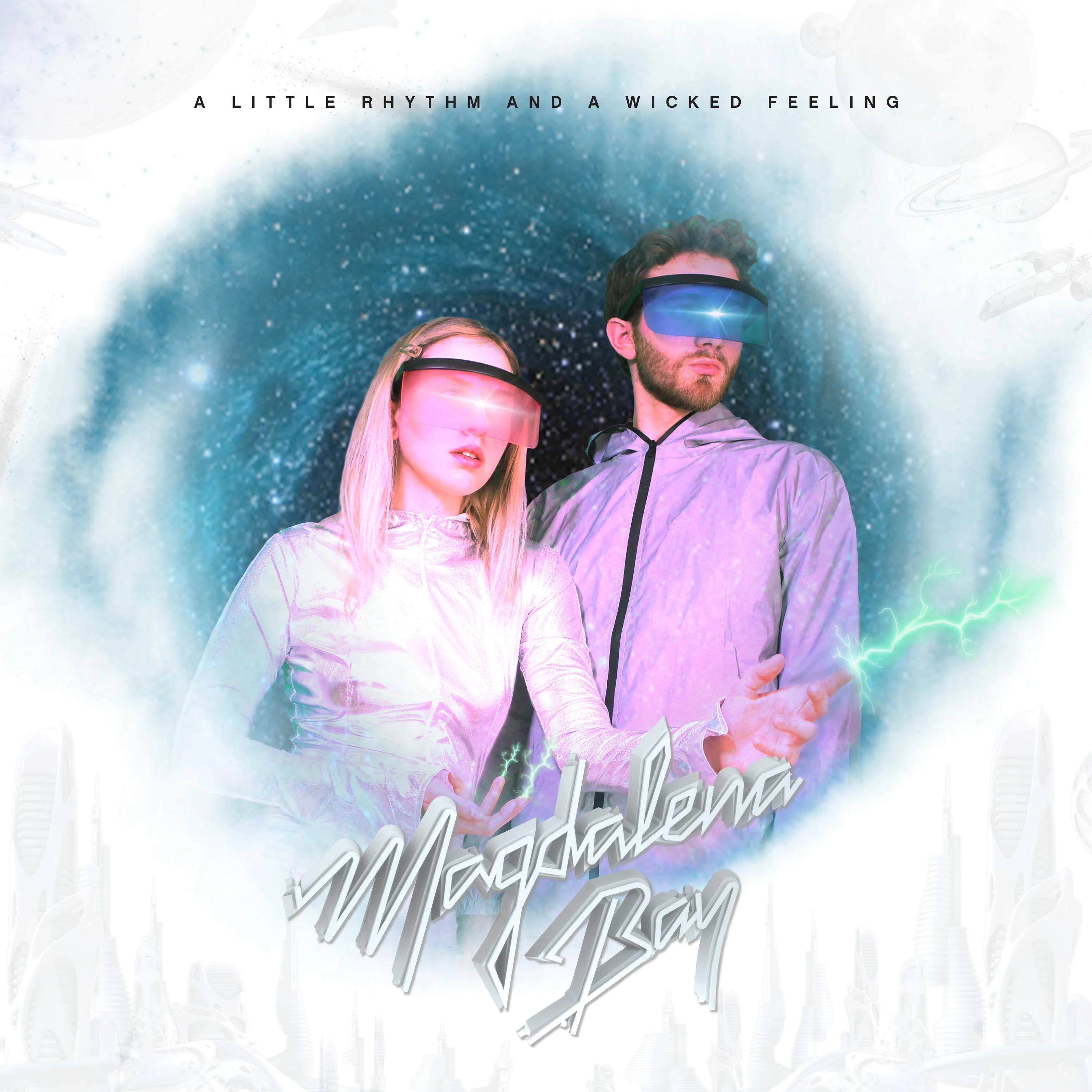 Official album cover art for the release A Little Rhythm and a Wicked Feeling by Magdalena Bay