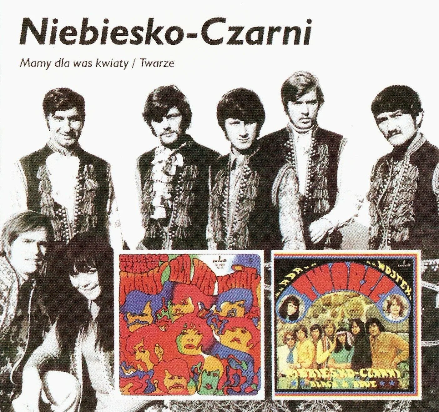 Official album cover art for the release Mamy Dla Was Kwiaty / Twarze by Niebiesko-Czarni