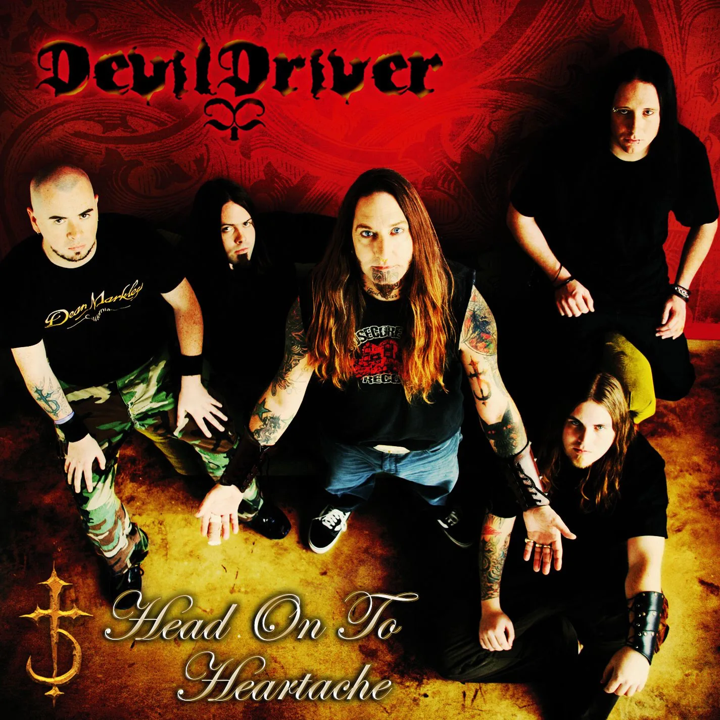 Official album cover art for the release Head on to Heartache by DevilDriver
