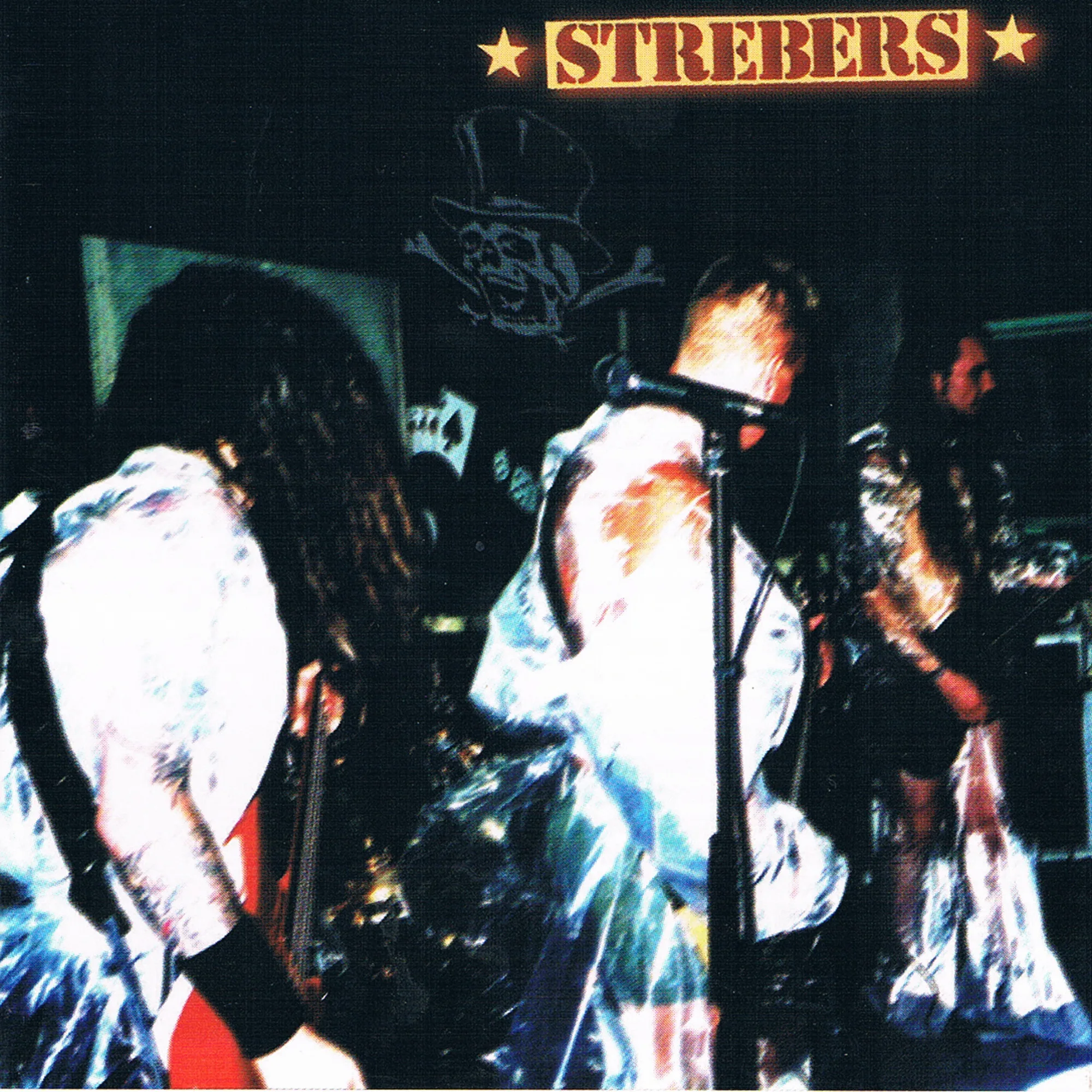 Official album cover art for the release Meningslöst liv(e) by Strebers