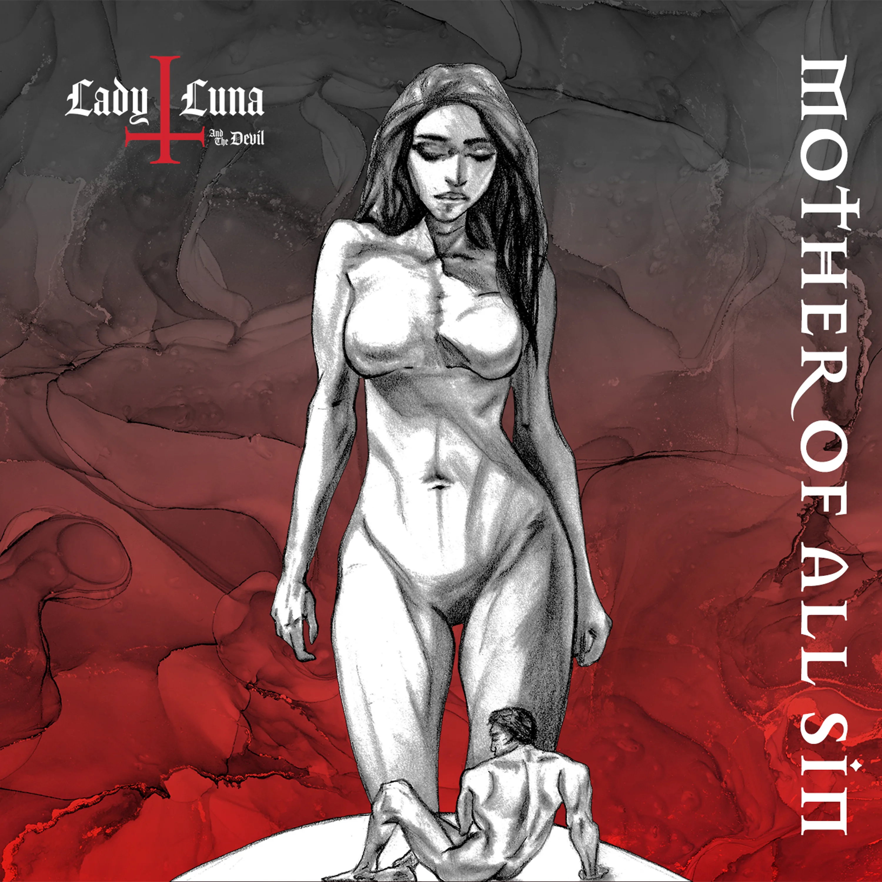 Official album cover art for the release Mother of All Sin by Lady Luna and the Devil