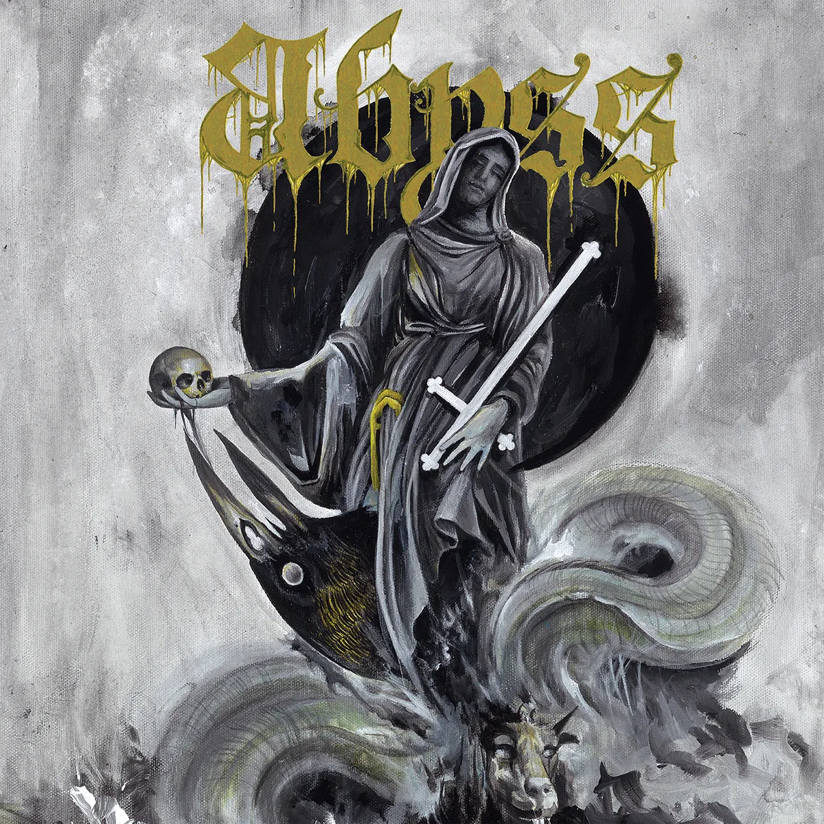 Official album cover art for the release Heretical Anatomy by Abyss