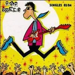 Official album cover art for the release Singles 83/84 by The Toy Dolls