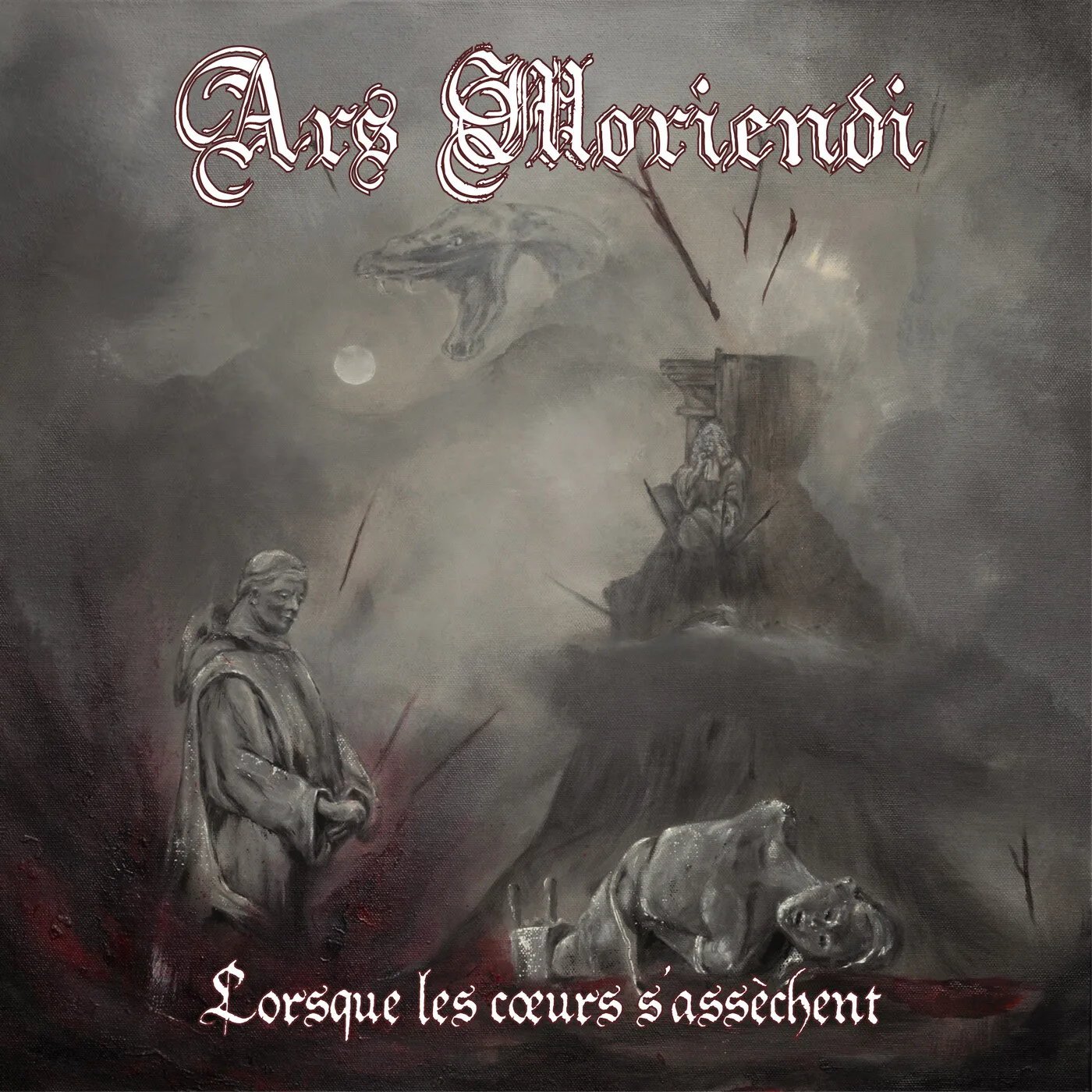Official album cover art for the release Lorsque les cœurs s'assèchent by Ars Moriendi