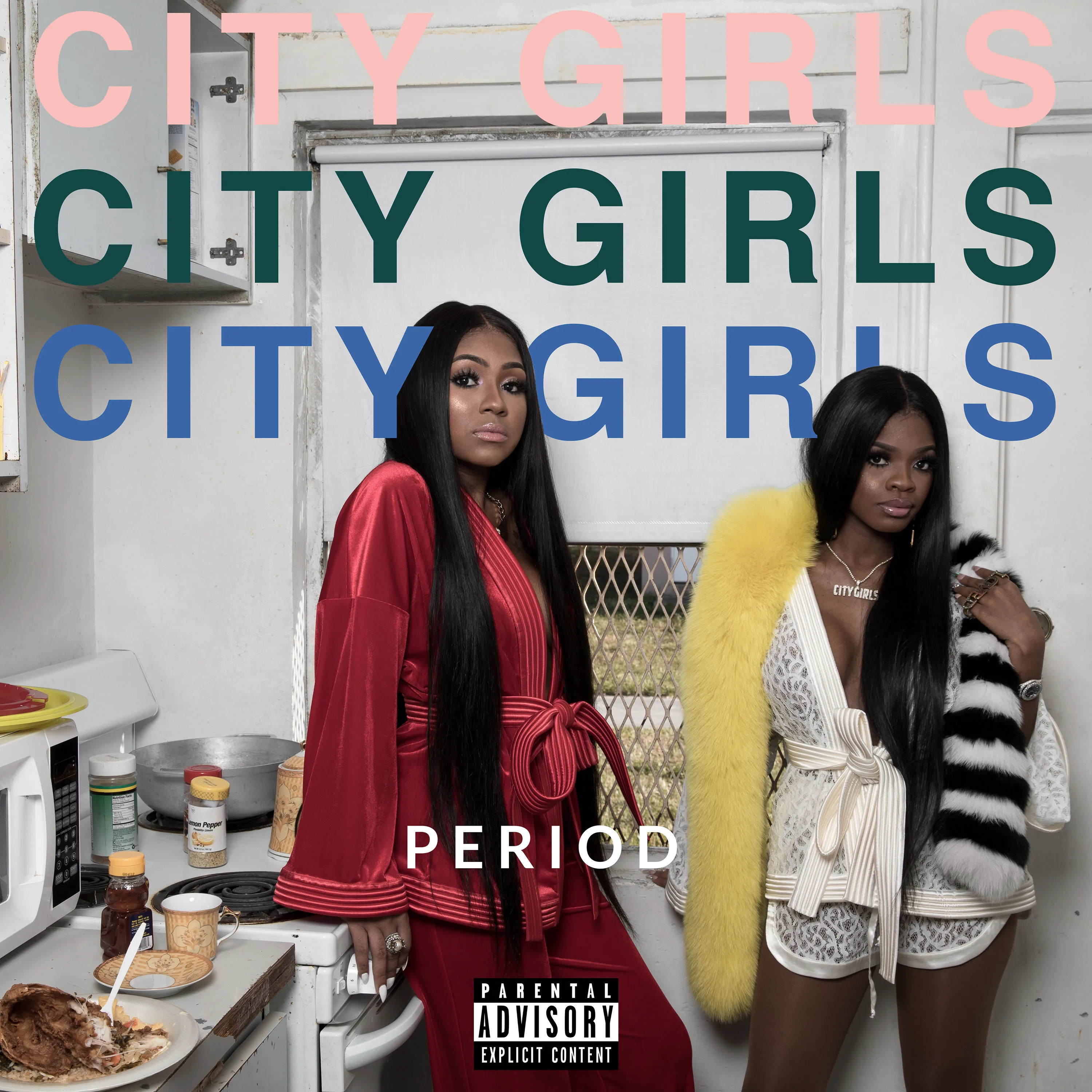 Official album cover art for the release PERIOD by City Girls