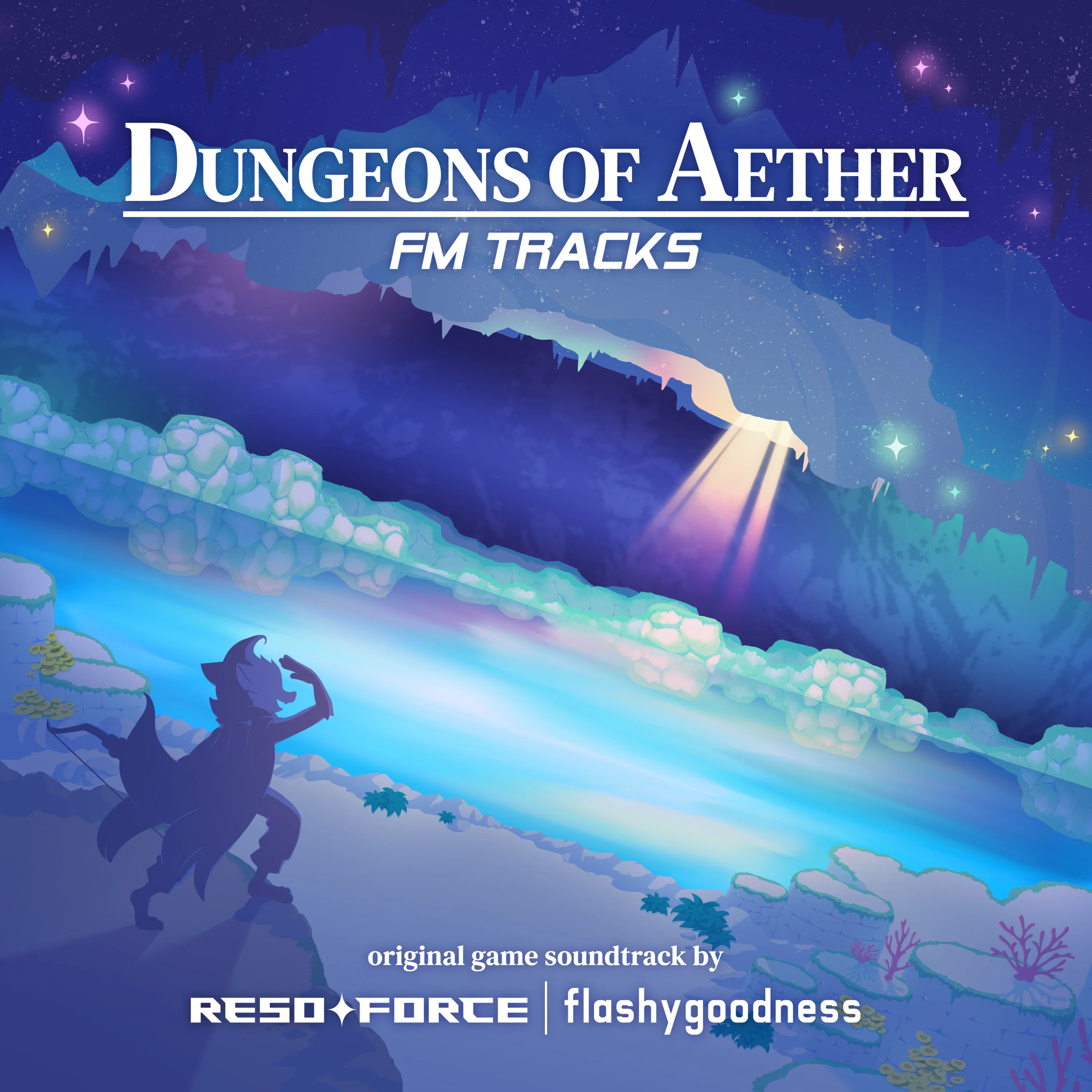 Official album cover art for the release Dungeons of Aether: FM TRACKS by RESOFORCE