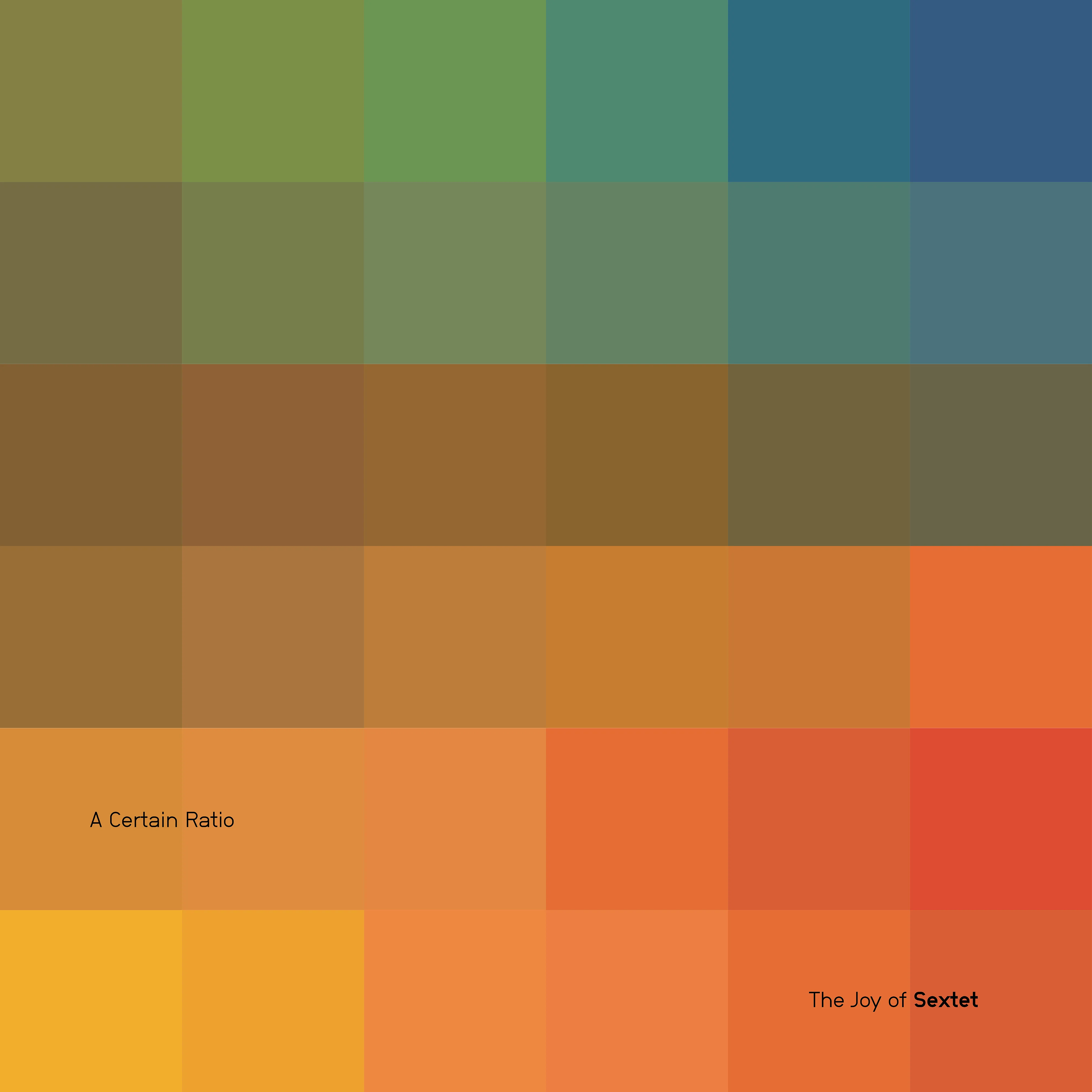 Official album cover artwork for The Joy of Sextet by A Certain Ratio