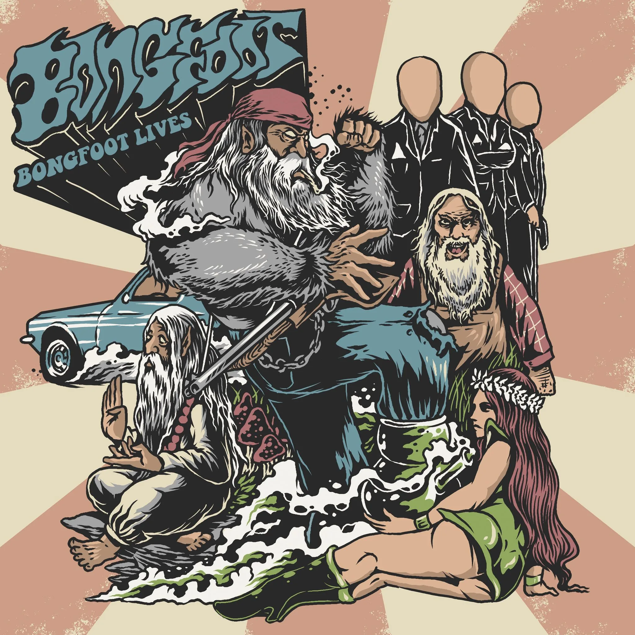 Official album cover art for the release Bongfoot Lives! by Bongfoot