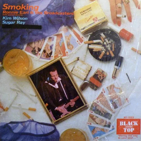 Official album cover art for the release Smoking by Ronnie Earl and the Broadcasters